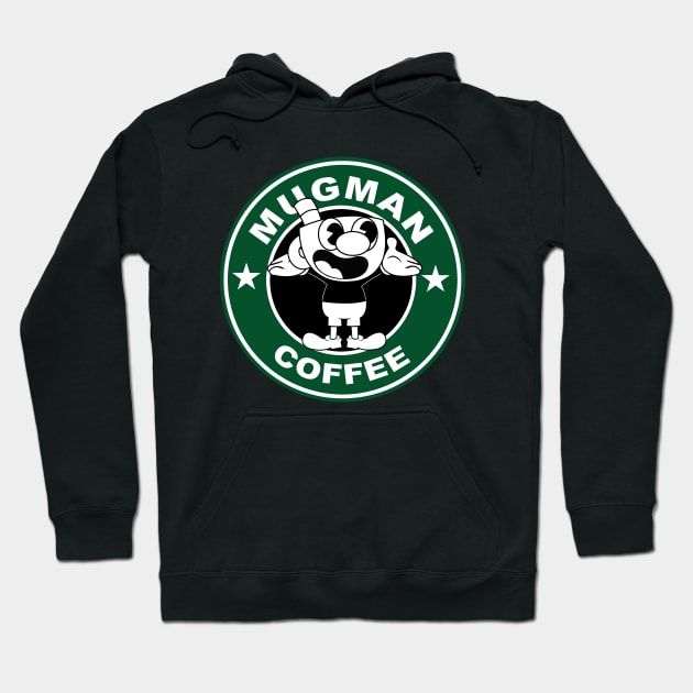 mugman coffee Hoodie by liora natalia